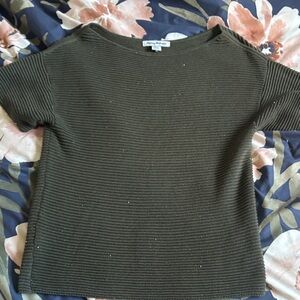 Tommy Bahama Olive Ribbed Women's Sweater